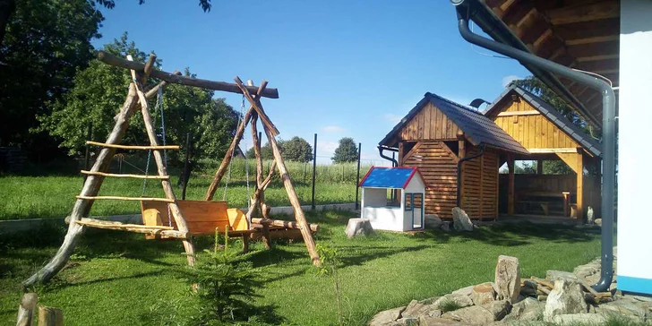Chalupa na rozhraní Železných hor a Žďárských vrchů: sauna, hřiště i venkovní posezení