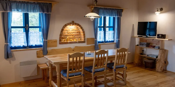 Chalupa na rozhraní Železných hor a Žďárských vrchů: sauna, hřiště i venkovní posezení