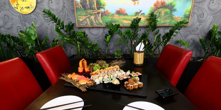 Sushi set Kiyoko: pochutnejte si na 52 kusech rolovaných dobrot