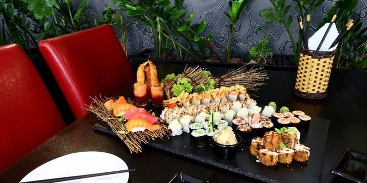 Sushi set Kiyoko: pochutnejte si na 52 kusech rolovaných dobrot