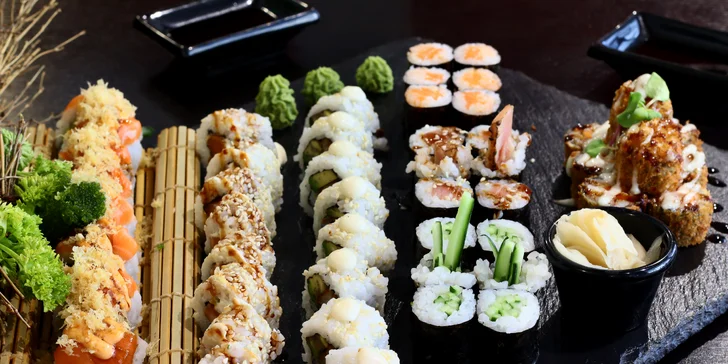 Sushi set Kiyoko: pochutnejte si na 52 kusech rolovaných dobrot