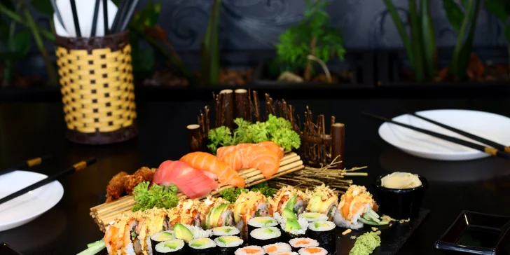Sushi set Kiyoko: pochutnejte si na 52 kusech rolovaných dobrot