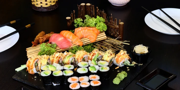 Sushi set Kiyoko: pochutnejte si na 52 kusech rolovaných dobrot
