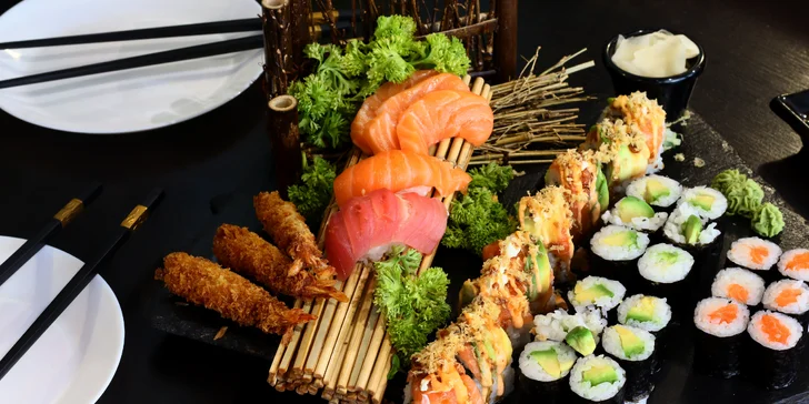 Sushi set Kiyoko: pochutnejte si na 52 kusech rolovaných dobrot