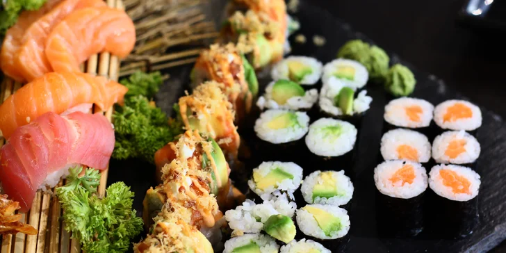 Sushi set Kiyoko: pochutnejte si na 52 kusech rolovaných dobrot