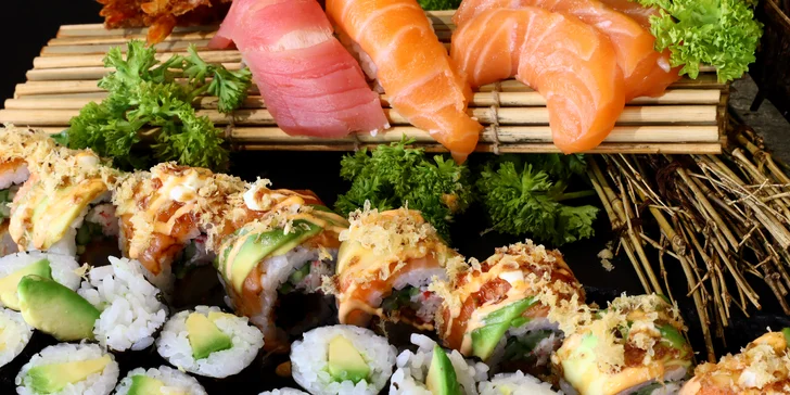 Sushi set Kiyoko: pochutnejte si na 52 kusech rolovaných dobrot