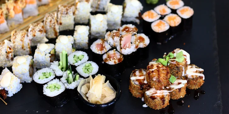 Sushi set Kiyoko: pochutnejte si na 52 kusech rolovaných dobrot