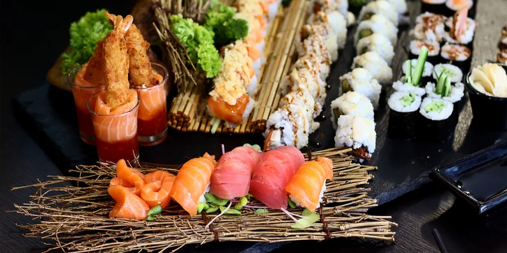 Sushi set Kiyoko: pochutnejte si na 52 kusech rolovaných dobrot