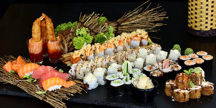 Sushi set Kiyoko: pochutnejte si na 52 kusech rolovaných dobrot
