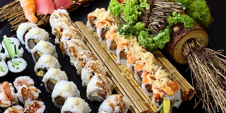 Sushi set Kiyoko: pochutnejte si na 52 kusech rolovaných dobrot