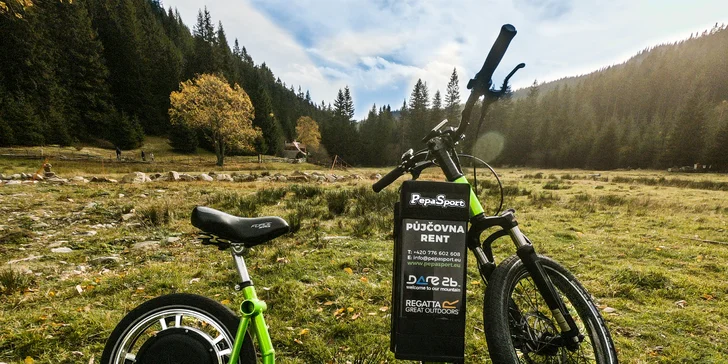 Poznejte Krkonoše z jiného úhlu: zapůjčení elektrické koloběžky nebo kola FATeBIKE