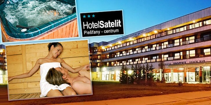 2299 Kč za 3denní pobyt pro DVA v hotelu Satelit*** v Piešťanech. Polopenze, wellness a nejkrásnější termální lázně s 50% slevou.