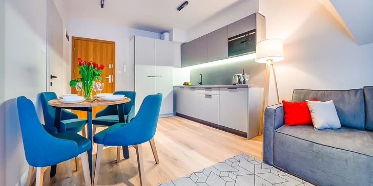 Moderní apartmány až pro 4 osoby v podhůří polských Tater s neomezenou saunou, horkou kádí i venkovním bazénem