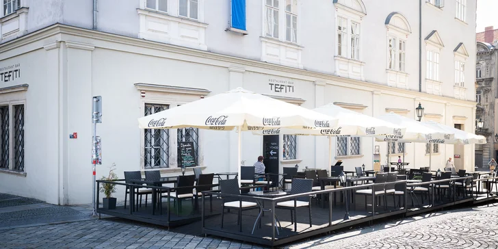 Italská hostina v restauraci Tefiti: čtyřchodové menu s jelením steakem pro 2 osoby