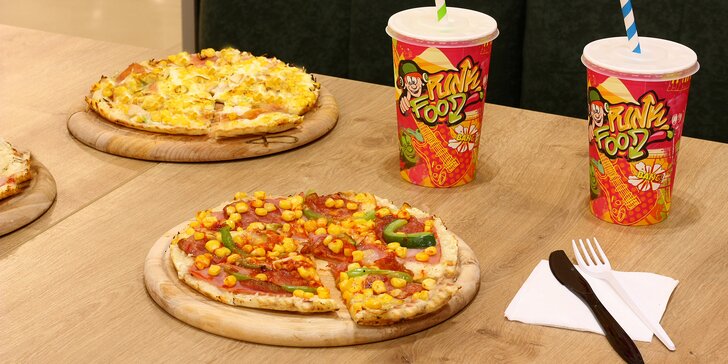 Otevřené vouchery do Maníkovy pizzy: nápoje i pizza, burger nebo stripsy dle výběru