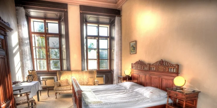 Romantika a skvělé jídlo pro dva v Chateau Hostačov