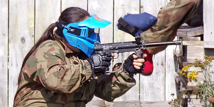 Paintball pro děti: přestřelka až pro 10 osob, každému vybavení a 100 kuliček