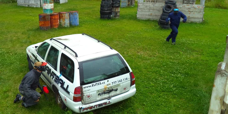 Paintball pro děti: přestřelka až pro 10 osob, každému vybavení a 100 kuliček