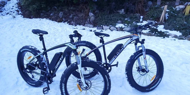 Výlet po Krkonoších: půjčení elektrokola FatBike na celý den