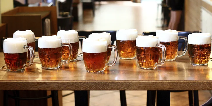 Osvěžte se: desetkrát čepované pivo nebo cider podle výběru z 6 druhů