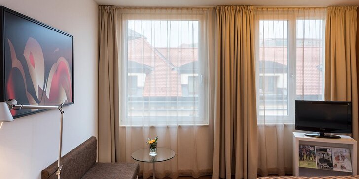 4* pobyt v hotelu nedaleko historického centra Bratislavy: snídaně a neomezený wellness