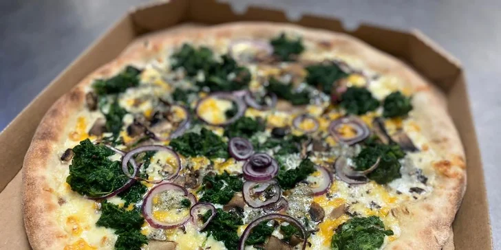 Pizza na odnos s sebou: průměr 32 cm, výběr z 24 druhů