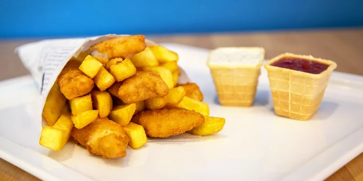 Dobrota z moře: fish & chips z restaurace Nordsee pro 1 i 2 osoby