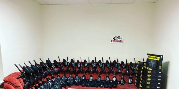 Až 3hod. indoor paintball vč. zapůjčení vybavení pro 1 nebo 10 osob