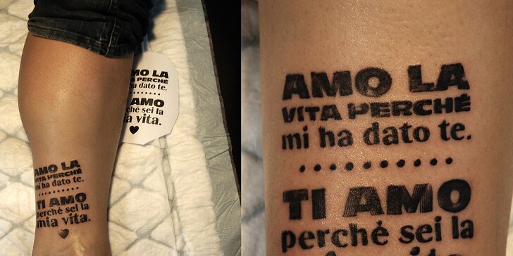 Tetování 10×10 cm či větší ve studiu Inkoust Tattoo