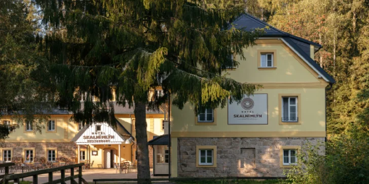 Za krásami Adršpachu: pobyt v historické budově mlýna z 18. století se snídaní