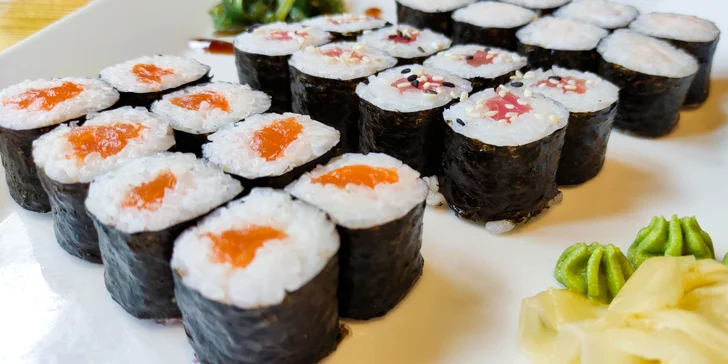 24 nebo 50 ks sushi pro milovníky ryb i vegetariány