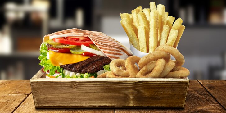 Voucher na 1 + 1 menu zdarma v Burger Kingu: pocket wrap box s kuřecím či hovězím