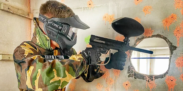 Až 3hod. indoor paintball vč. zapůjčení vybavení pro 1 nebo 10 osob
