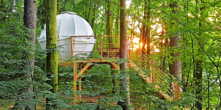 Romantika v přírodě nedaleko Vlašimi: pobyt v Cocoon Tree Bed se soukromou spa terasou
