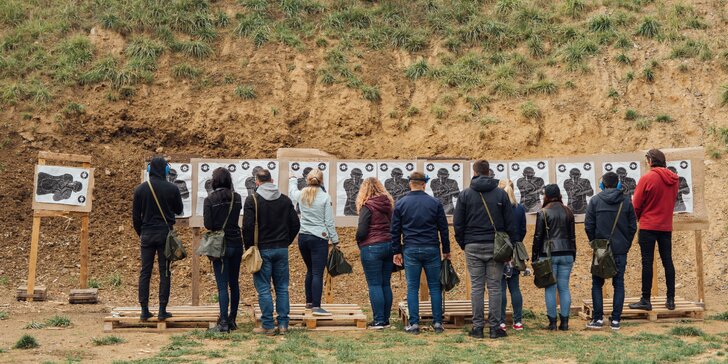 3hodinový zážitek na střelnici vč. školení: až 17 zbraní a 160 nábojů