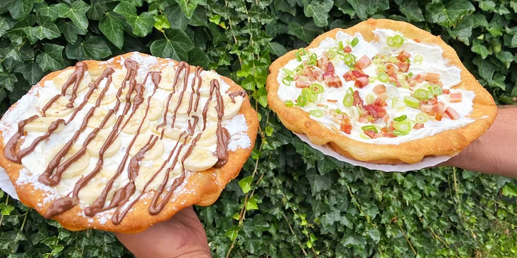 Slaný nebo sladký langoš: klasika se sýrem a kečupem, laskomina s nutellou nebo specialita s brynzou