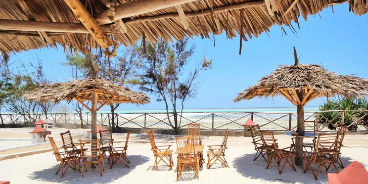 3* oblíbený resort v africkém stylu na Zanzibaru s novým bazénem a česky hovořícím delegátem
