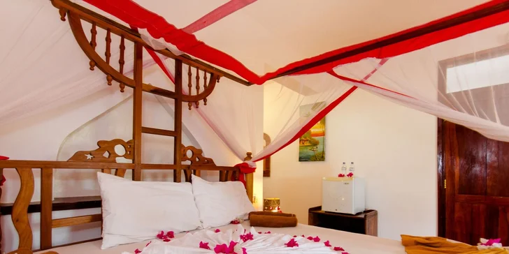 3* oblíbený resort v africkém stylu na Zanzibaru s novým bazénem a česky hovořícím delegátem
