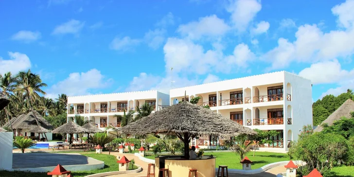3* oblíbený resort v africkém stylu na Zanzibaru s novým bazénem a česky hovořícím delegátem