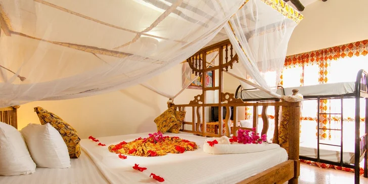 3* oblíbený resort v africkém stylu na Zanzibaru s novým bazénem a česky hovořícím delegátem
