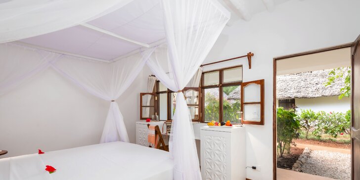 Exotický 4*+ resort na Zanzibaru: 7–14 nocí, all inclusive, sladkovodní bazén a česky hovořící delegát