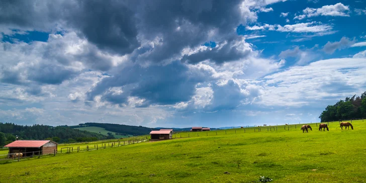 Pohoda na ranči v České Sibiři: snídaně, wellness, jízda na koni i na čtyřkolce