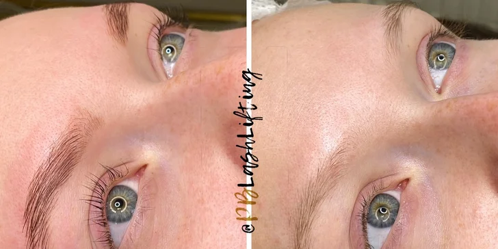 Vlastní řasy jako panenka a upravené obočí: lash lifting řas i laminace obočí
