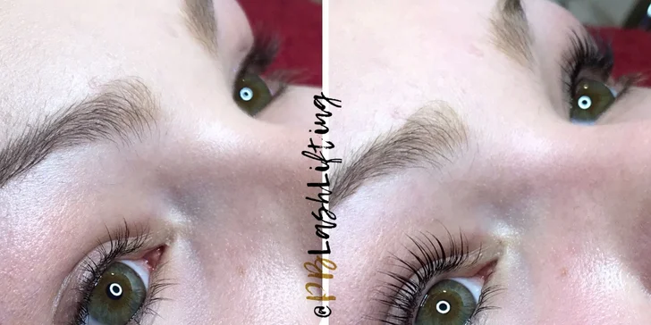 Úprava a barvení obočí, módní laminace i lash lifting přirozených řas