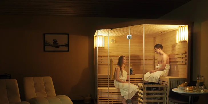 Relax pro dva: 2 nebo 3 hodiny v soukromém wellness s občerstvením