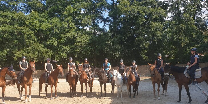 3hodinový workshop u koní pro děti od 5 do 12 let: péče o koně, jízda i teorie