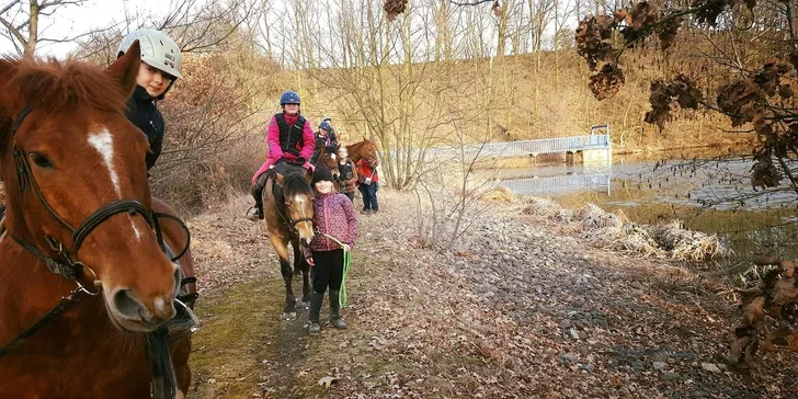 Vyjížďky v sedle pro zkušené jezdce i začátečníky včetně dětí