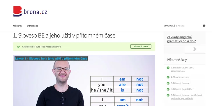 Základy anglické gramatiky pro 1 i 2 studenty: 6 hodin videolekcí s Bronislavem Sobotkou