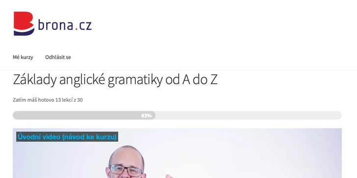 Základy anglické gramatiky pro 1 i 2 studenty: 6 hodin videolekcí s Bronislavem Sobotkou