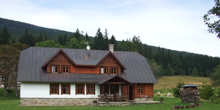 Chaloupka s apartmány až pro 6 osob v Janských Lázních jen kousek od Stezky korunami stromů
